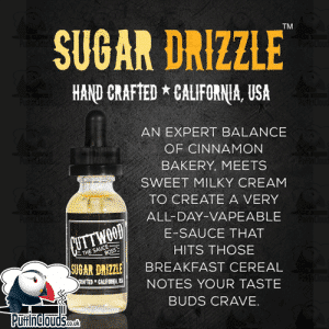 Cuttwood Vape Juice Sugar Drizzle E-liquide Sugar Drizzle 100ml Gamme  Classics De Cuttwood Cuttwood Sugar Drizzle Flavor