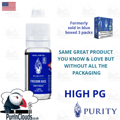 Purity Freedom Juice E-Liquid PG 10ml | Puffin Clouds UK