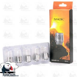 SMOK V8 Baby X4 Coils (5 Pack) | Puffin Clouds UK