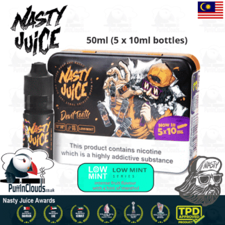 Nasty Juice Devil Teeth E-Liquid (Low Mint) - Honeydew Melon eJuice with just a hint of mint