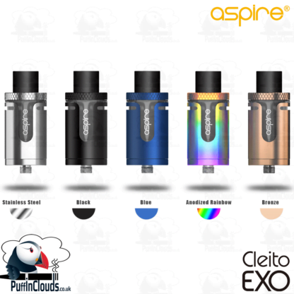 Aspire Cleito EXO Tank - Colour Choice | Puffin Clouds UK