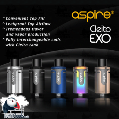 Aspire Cleito EXO Tank - Overview | Puffin Clouds UK