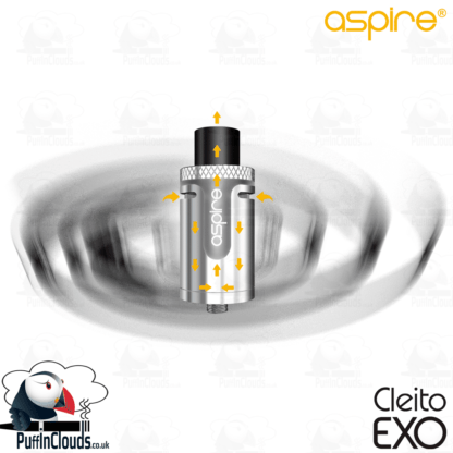 Aspire Cleito EXO Tank - Airflow | Puffin Clouds UK