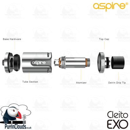 Aspire Cleito EXO Tank - Components | Puffin Clouds UK