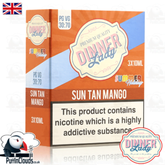 Dinner Lady Sun Tan Mango E-Liquid | Puffin Clouds