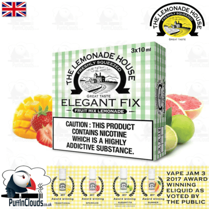 Lemonade House Elegant Fix - Mixed Fruit Lemonade E-Liquid | Puffin Clouds UK