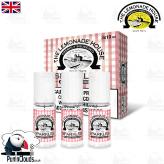 Lemonade House Sparkles - Raspberry Lemonade E-Liquid | Puffin Clouds UK