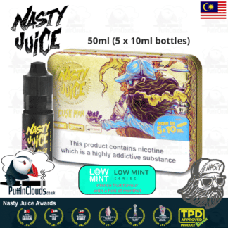 Nasty Juice Cush Man E-Liquid (Yummy Fruity Series) - Mango eJuice with just a hint of mint