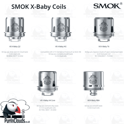 SMOK V8 X-Baby Q2 Coils (3 Pack) | Puffin Clouds UK