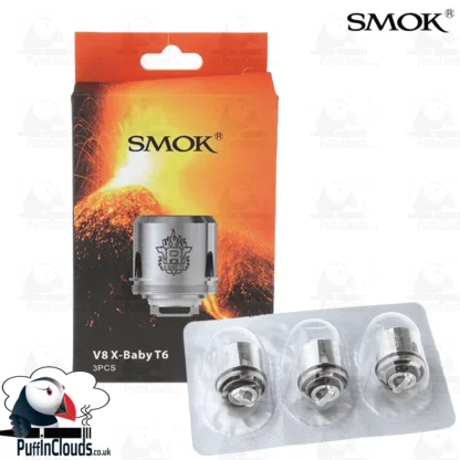 SMOK V8 X-Baby T6 Coils (3 Pack) | Puffin Clouds UK