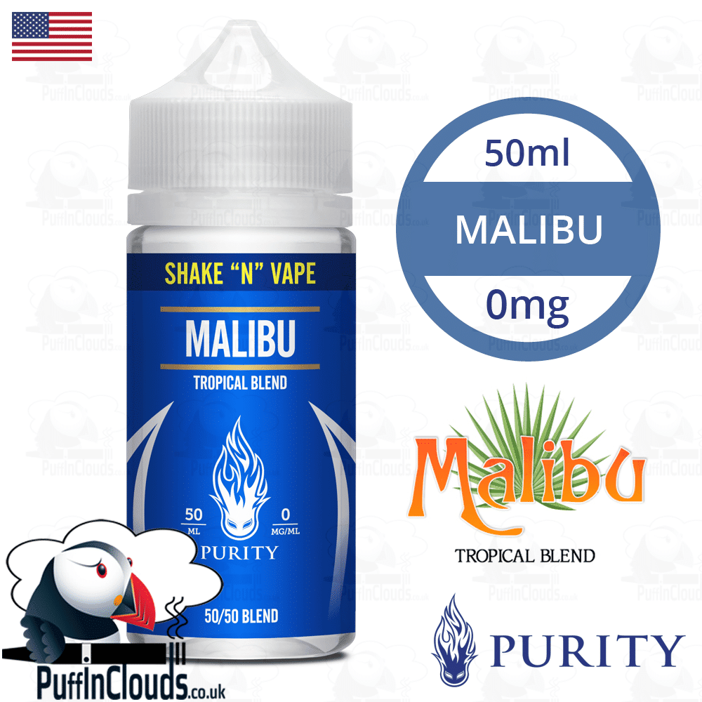 Purity Malibu Shake n Vape E-Liquid (50ml 0mg) | Puffin Clouds UK