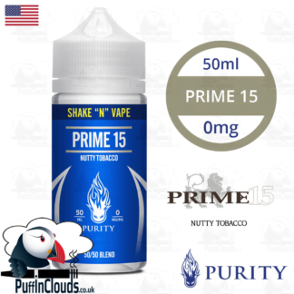 Purity Prime 15 Shake n Vape E-Liquid (50ml 0mg) | Puffin Clouds UK