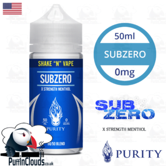 Purity SubZero Shake n Vape E-Liquid (50ml 0mg) | Puffin Clouds UK