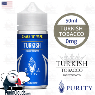 Purity Turkish Tobacco Shake n Vape E-Liquid (50ml 0mg) | Puffin Clouds UK