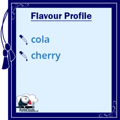 Ohm Brew Fizzy Cherry Cola Nic Salt E-Liquid Flavour Profile | Puffin Clouds UK
