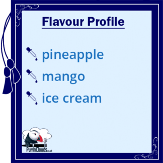 Ohm Brew Pineapple & Mango Ice Cream Nic Salt E-Liquid Flavour | Puffin Clouds UK