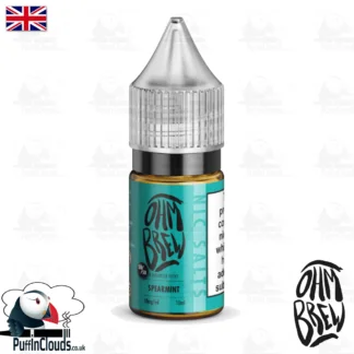 Ohm Brew Spearmint Nic Salt E-Liquid 50/50 | Puffin Clouds UK
