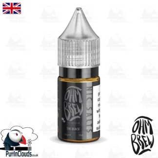 Ohm Brew The Black Nic Salt E-Liquid 50/50 | Puffin Clouds UK