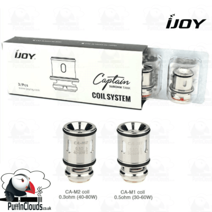IJOY Captain Mini Coils (3 Pack) CA-M1 and CA-M2 | Puffin Clouds UK