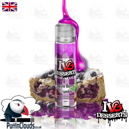 IVG Apple Berry Crumble Short Fill E-Liquid 50ml | Puffin Clouds UK