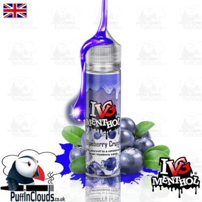 IVG Blueberry Crush Short Fill E-Liquid 50ml | Puffin Clouds UK