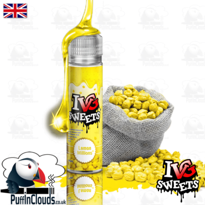 IVG Lemon Millions Short Fill E-Liquid 50ml | Puffin Clouds UK