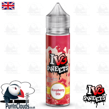 IVG Raspberry Stix Short Fill E-Liquid 50ml | Puffin Clouds UK