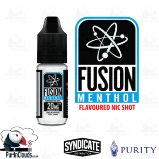 Fusion Menthol Flavoured Nic Shot 20mg 50% VG | Puffin Clouds UK
