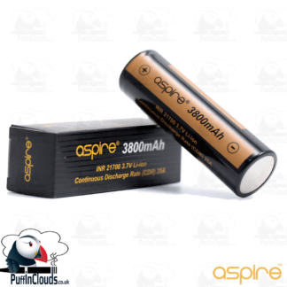 Aspire 21700 3800mAh Vaping Battery | Puffin Clouds UK