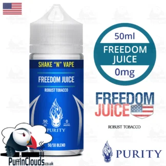 Purity Freedom Juice Shake n Vape E-Liquid (50ml 0mg) | Puffin Clouds UK