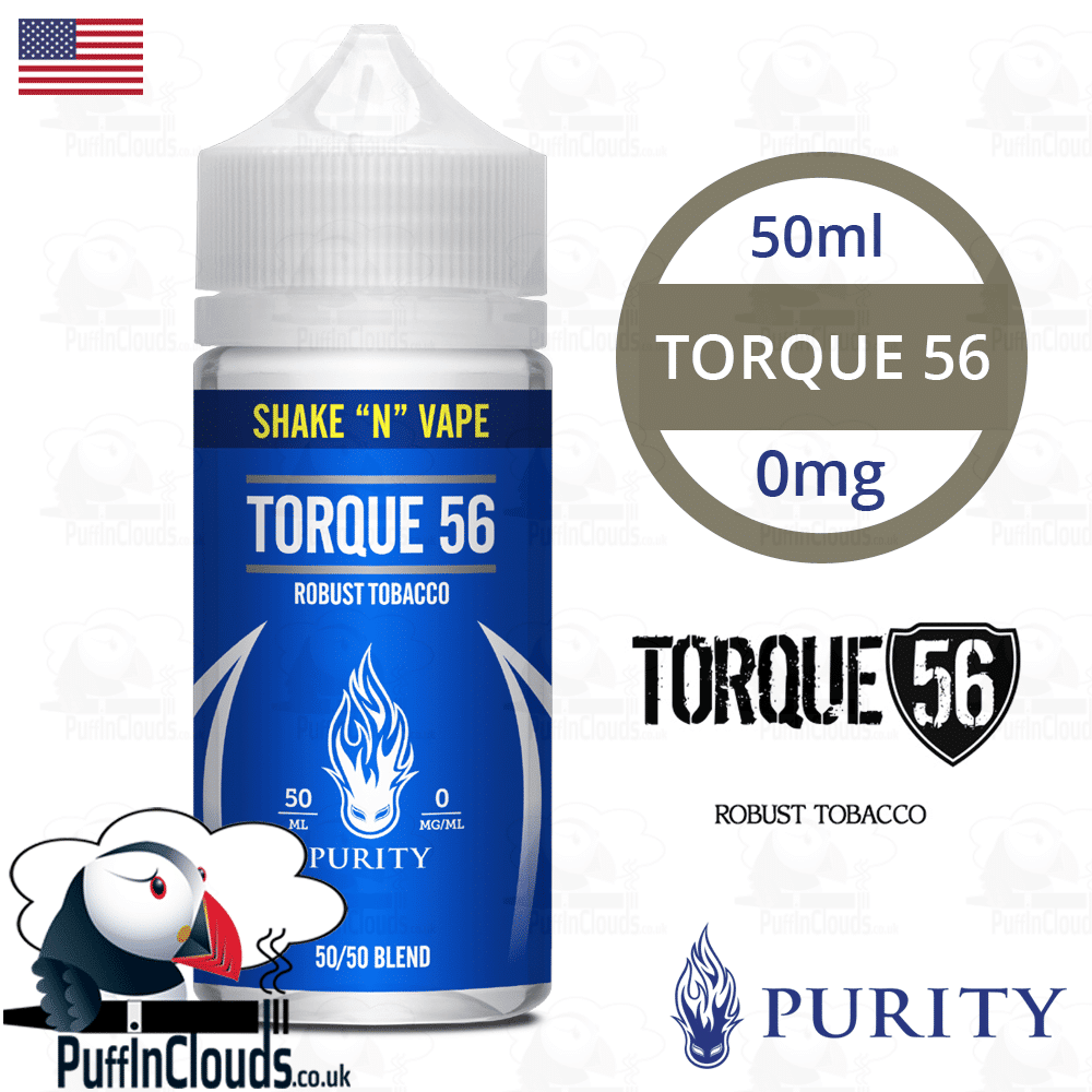 Purity Torque 56 Shake n Vape E-Liquid (50ml 0mg) | Puffin Clouds UK