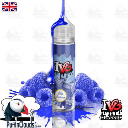 IVG Blue Raspberry Short Fill E-Liquid 50ml | Puffin Clouds UK