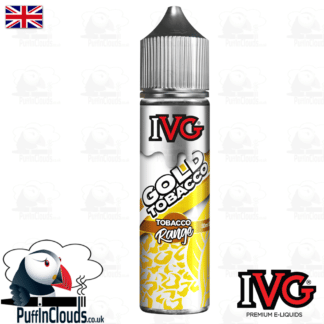 IVG Gold Tobacco Short Fill E-Liquid 50ml | Puffin Clouds UK