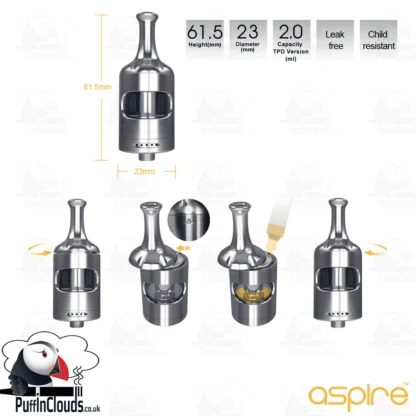 Aspire Nautilus 2S Tank | Puffin Clouds UK