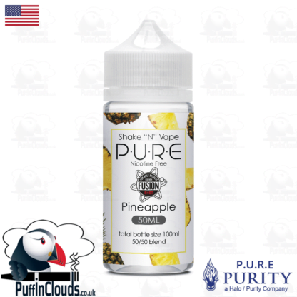 P.U.R.E Pineapple Shake n Vape E-Liquid (50ml 0mg) | Puffin Clouds UK