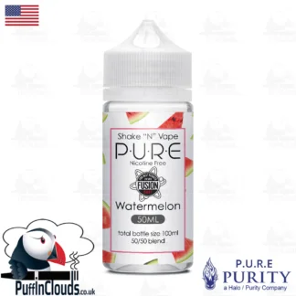P.U.R.E Watermelon Shake n Vape E-Liquid (50ml 0mg) | Puffin Clouds UK