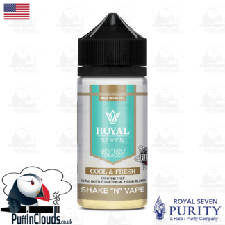 Royal Seven Cool & Fresh Menthol Tobacco Shake n Vape E-Liquid (50ml 0mg) | Puffin Clouds UK