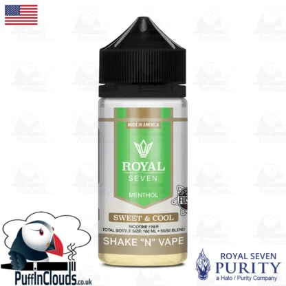 Royal Seven Sweet & Cool Menthol Shake n Vape E-Liquid (50ml 0mg) | Puffin Clouds UK