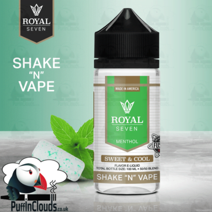Royal Seven Sweet & Cool Menthol Shake n Vape E-Liquid (50ml 0mg) | Puffin Clouds UK