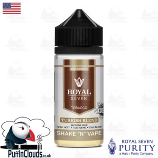 Royal Seven Turkish Blend Tobacco Shake n Vape E-Liquid (50ml 0mg) | Puffin Clouds UK
