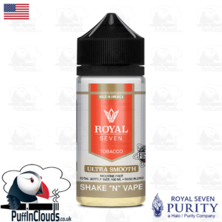 Royal Seven Ultra Smooth Tobacco Shake n Vape E-Liquid (50ml 0mg) | Puffin Clouds UK