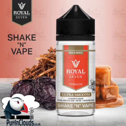 Royal Seven Ultra Smooth Tobacco Shake n Vape E-Liquid (50ml 0mg) | Puffin Clouds UK