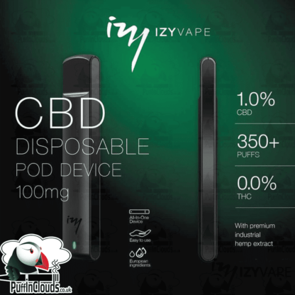 Izy Vape Disposable CBD Pod Device | Puffin Clouds UK