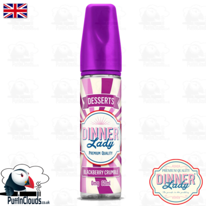 Dinner Lady Blackberry Crumble E-Liquid (50ml 0mg) | Puffin Clouds UK
