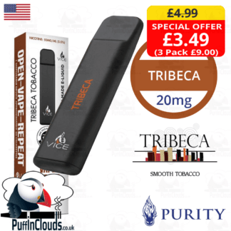 Purity Tribeca Vice Disposable Pod Device | Puffin Clouds UK