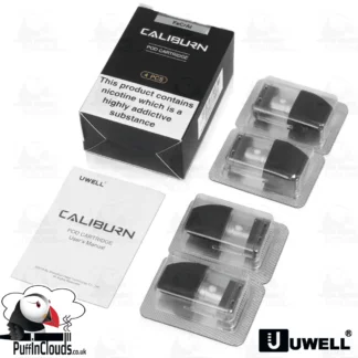 Uwell Caliburn Replacement Pods (4 Pack) | Puffin Clouds UK