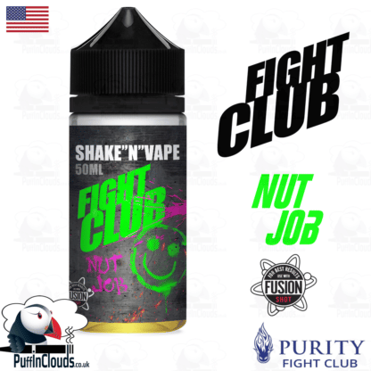 Fight Club Nut Job Shake n Vape E-Liquid (50ml 0mg) | Puffin Clouds UK
