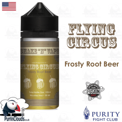 Flying Circus Frosty Root Beer Shake n Vape E-Liquid (50ml 0mg) | Puffin Clouds UK