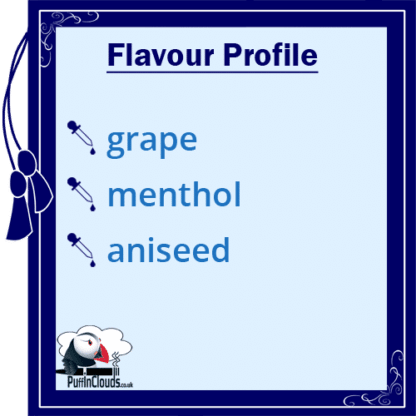 Ohm Brew Grape Menthol Aniseed Nic Salt E-Liquid 50/50 | Puffin Clouds UK