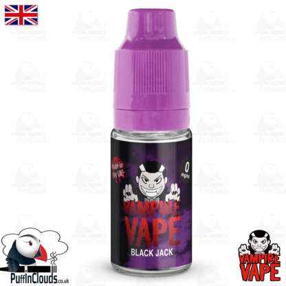 Black Jack E-Liquid by Vampire Vape (10ml) | Puffin Clouds UK